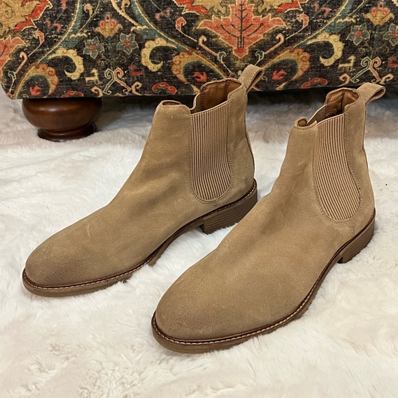 Clarks Women's Cologne Arlo 2 Sand Suede Pull On Boots. Size 12. - Picture 5 of 15
